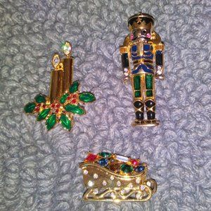 MONET BROOCHES - 3 FOR PRICE OF 1